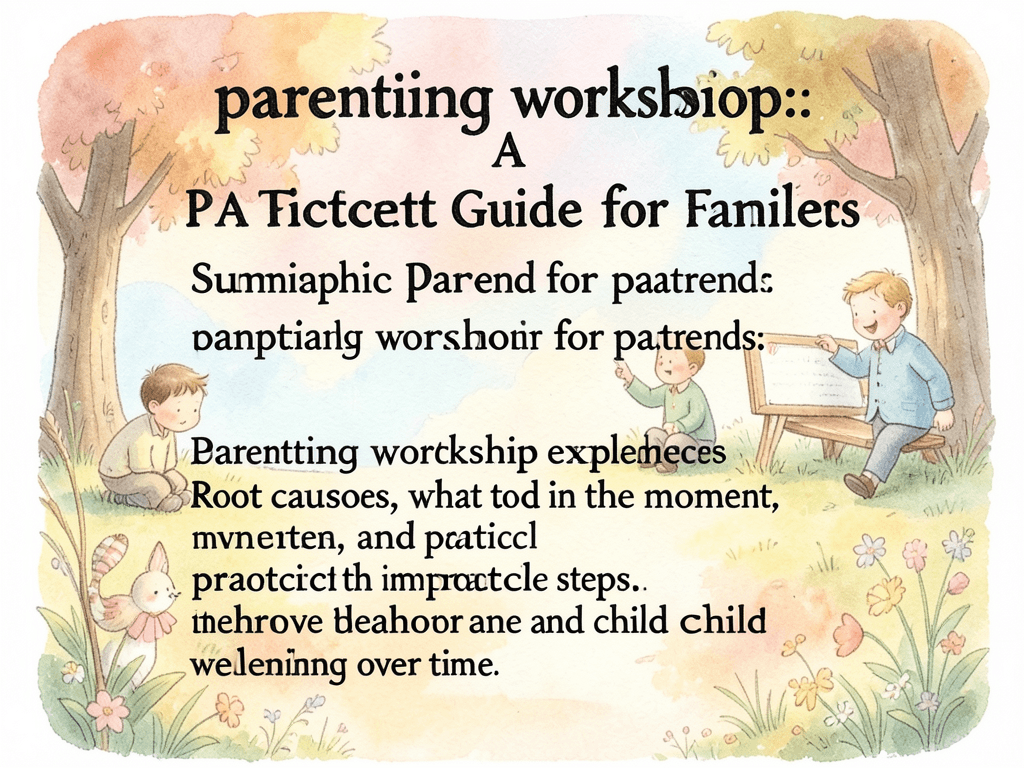 parenting workshop: A Practical Parent Guide for Families