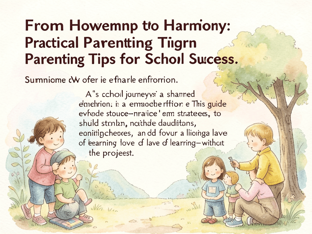 From Homework to Harmony: Practical Parenting Tips for School Success