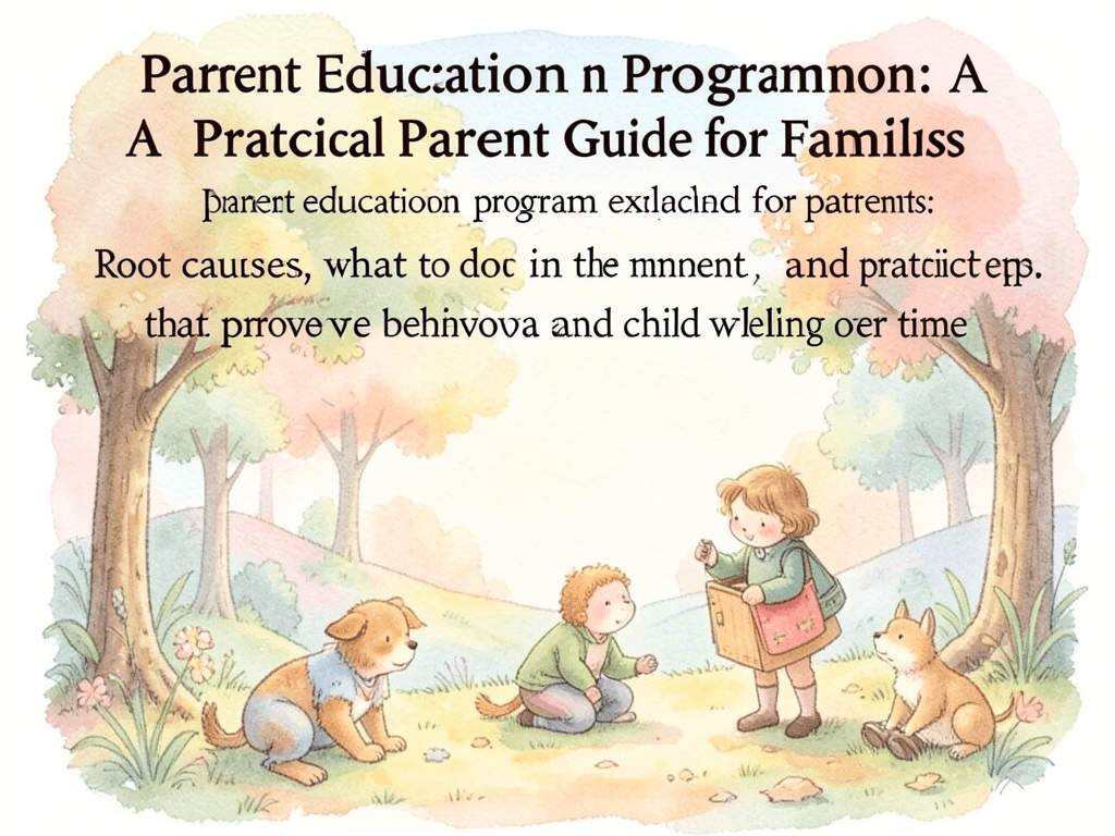 parent education program: A Practical Parent Guide for Families