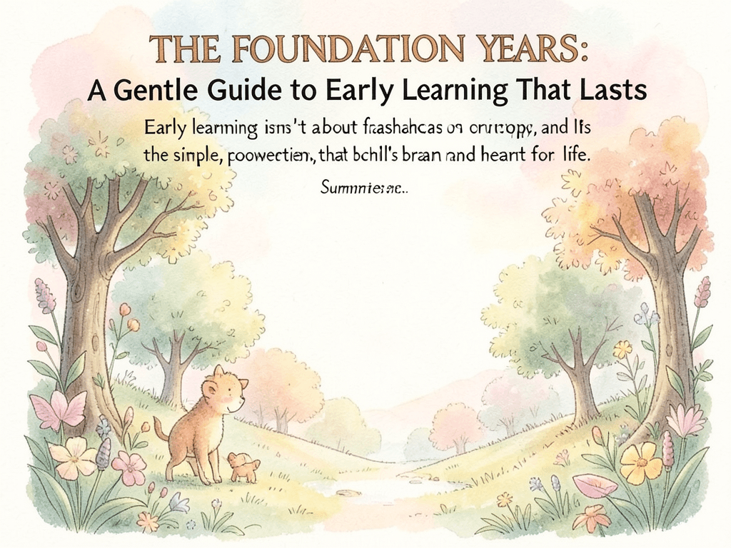 The Foundation Years: A Gentle Guide to Early Learning That Lasts