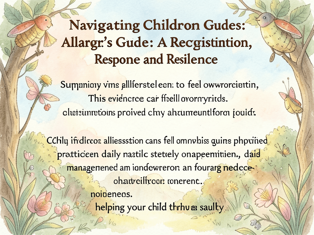 Navigating Childhood Allergies: A Parent's Guide to Recognition, Response, and Resilience