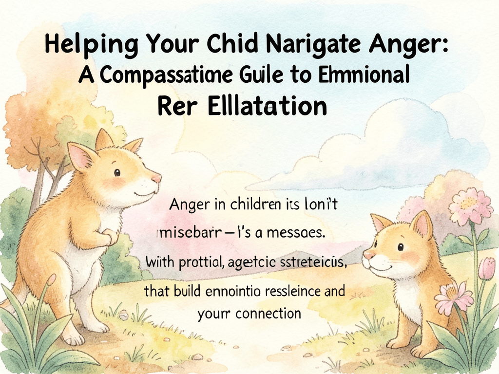 Helping Your Child Navigate Anger: A Compassionate Guide to Emotional Regulation